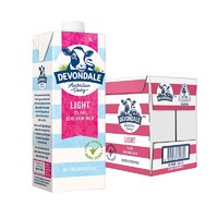 DEVONDALE 德运 澳大利亚原装进口牛奶 部分脱脂纯牛奶1L*10盒 整箱装 早餐奶