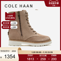 COLE HAAN 歌涵 女鞋时装靴22秋冬新款工装靴马丁靴长靴女W24848