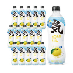 元气森林 海盐柚子味苏打气泡水480mL×15瓶0糖0脂0卡果味汽水饮料