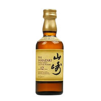 PLUS会员：SUNTORY 三得利 山崎12年 日本单一麦芽威士忌小酒版 50ml