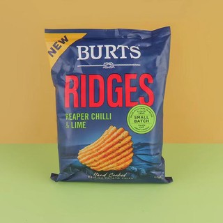 BURTS 啵尔滋 英国进口青柠辣椒味手工制波浪型薯片150克/袋网红办公室休闲零食