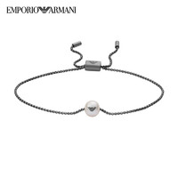 EMPORIO ARMANI 安普里奥阿玛尼（Emporio Armani）手链男士时尚珍珠鹰标钢质新年送男友生日礼物 EGS2807060 银色