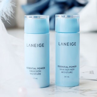 LANEIGE 兰芝 水衡透润面部护肤中小样套装 水50ml+乳50ml+洁面30g