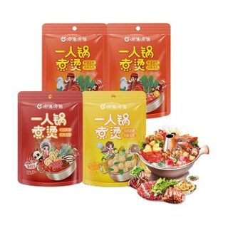 呷哺呷哺 一人食火锅底料 85g*4袋（番茄*2袋+咖喱+麻辣）