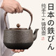 龙隐斋 铁壶日本无涂层铸铁茶壶 家用煮茶泡茶煮水铁壶功夫茶电陶炉茶具套装 竹节把锤形