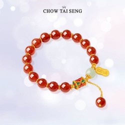 CHOW TAI SENG 周大生 女士红玉髓手链 S1HC0310