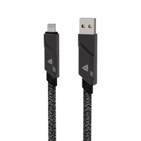 TEGIC 大岩蛇 Steelix Pro USB-A/Type-C转Lightning/Type-C 100W 数据线 尼龙编织 1.5m 黑色