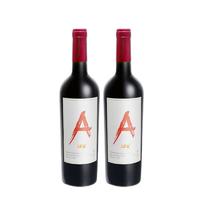 PLUS会员：Auscess 澳赛诗 红A干红葡萄酒 750ml 2瓶装