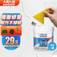 大禹九鼎 补墙膏白色墙面修补膏自喷漆补墙漆防水防霉墙面修复翻新去污遮盖墙体裂缝免漆腻子粉 1kg