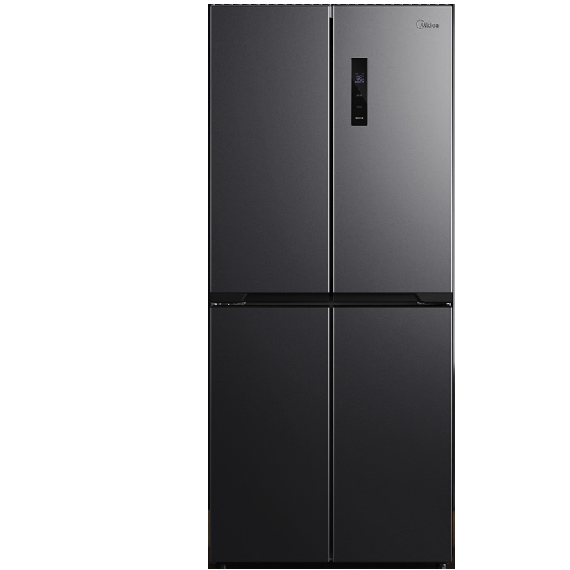 Midea 美的 407L十字双开对开四门超薄款电冰箱家用小型一级能效风冷无霜