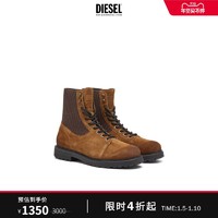 DIESEL 迪赛 22秋冬男士 中筒英伦风工装靴时装靴Y02989P2590