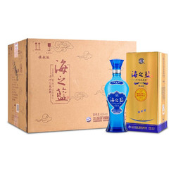 YANGHE 洋河 42度 洋河蓝色经典海之蓝520ml*6  低度 白酒