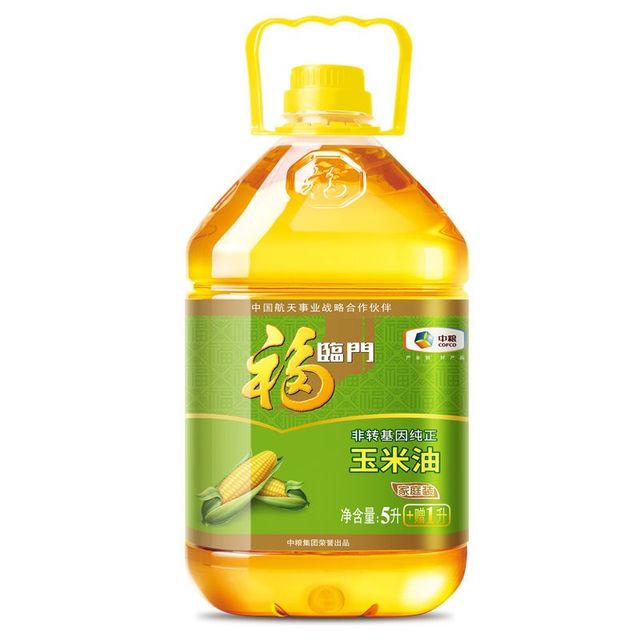 福临门 非转基因 压榨一级 玉米油5.43L
