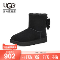 UGG 2022秋冬新款女士休闲舒适迷你贝莉蝴蝶结短靴雪地靴 1138172