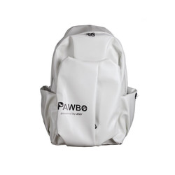 acer 宏碁 旅行通勤背包电脑包书包双肩包 白色PU皮质