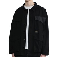 carhartt WIP 多口袋直排扣翻领夹克 CHXJKA221036IBKX