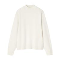 UNIQLO 优衣库 女士半高领针织衫 445186 乳白色 M