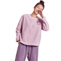 COSMO LADY 都市丽人 女士米粒绒家居服套装 2H1216 兰花紫 L