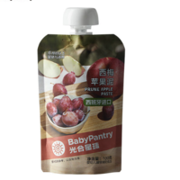 PLUS会员：BabyPantry 光合星球 宝宝果泥辅食 3段 西梅苹果味 100g