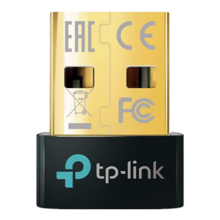 TP-LINK UB500 蓝牙5.0 Nano USB适配器接收器 超小型便携适用台式机笔记本电脑 黑色 完全兼容Windows10/8.1/8/7/XP