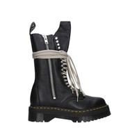 Rick Owens ×Dr. Martens 1918系列  女士系带厚底拉链系带马丁靴