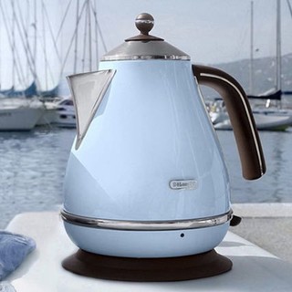 De'Longhi 德龙 Delonghi 德龙 Icona Vintage系列 KBO2001.AZ 保温电水壶 1.7L 海洋蓝