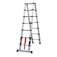GUNAIQI 固耐奇 家用人字梯 伸缩梯子加厚多功能铝合金工程折叠楼梯 人字梯2.7米