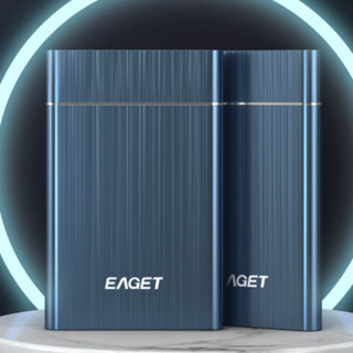 EAGET 忆捷 G10 2.5英寸 Micro-B移动机械硬盘 250GB USB3.0 蓝色