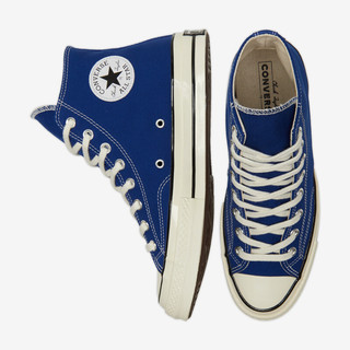 匡威（Converse）CONVERSE匡威官方 Chuck 70高帮运动鞋百搭帆布鞋宝石蓝 168509C 蓝/168509C 45