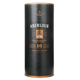 Aberlour 亚伯乐 双桶陈酿 16年 单一麦芽 苏格兰威士忌 40%vol 700ml 礼盒装