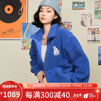 mlb官方 男女情侣羊羔绒外套休闲保暖防风棉服秋冬款3AFDB0326-50CRS纽约洋基队/奶油色M S 洛杉矶道奇队/蓝色