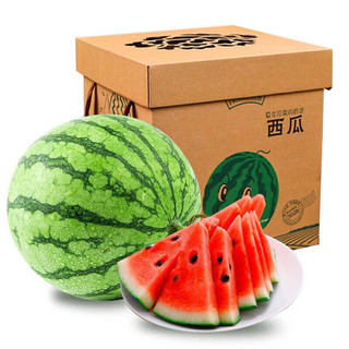 chunrui 春瑞 麒麟西瓜 头茬大西瓜 1粒装 单果约3.5kg 新鲜水果