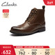 Clarks 其乐 男士8孔马丁靴 261627627 棕褐色 44
