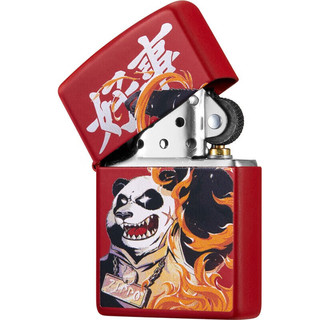 ZIPPO 之宝 LZE-0334 好事熊猫-重拳出击 充油打火机