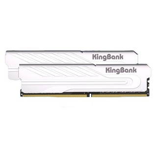 KINGBANK 金百达 银爵系列 DDR4 台式机内存 马甲条 白色 16GB 8GB*2 4000MHz