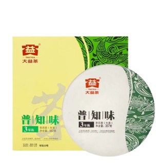 TAETEA 大益 普知味 3年陈 普洱生茶 357g 礼盒装