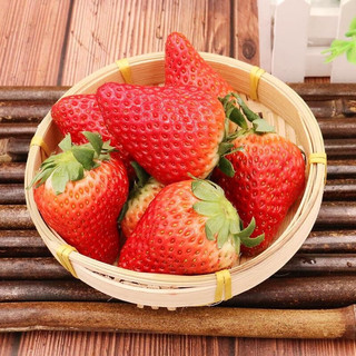 鲜姿 红颜奶油草莓 单果20-30g 1kg