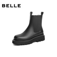 BeLLE 百丽 时尚切尔西靴女冬新商场同款厚底潮流短靴加绒X5V1DDD1