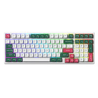 DAGK 6098 98键 2.4G蓝牙 多模无线机械键盘 落日森林 红轴 RGB