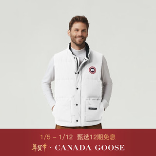 加拿大鹅（Canada Goose） Freestyle男士羽绒马甲大鹅羽绒服 4154M 61 黑色 M XL 25 白色