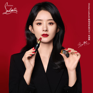 路铂廷（Christian Louboutin）CL女王权杖唇膏礼盒001+001F 萝卜丁口红 新年生日礼物送女友老婆 013M+经典之履