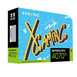 ZOTAC 索泰 RTX 4070Ti 12GB X GAMING OC 显卡 12GB 蓝色