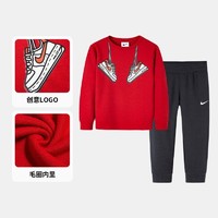 NIKE 耐克 童装 男小童套装 2022秋冬新款 儿童套头