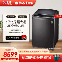 LG 乐金 17公斤进口家用大容量波轮洗衣机蒸汽除菌变频线下同款