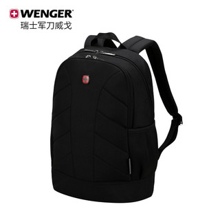 威戈（WENGER）瑞士军刀商务双肩包笔记本电脑包15.6英寸防泼水背包黑610202