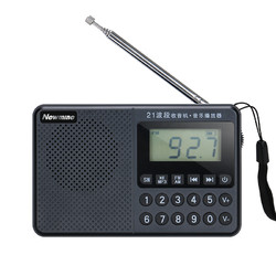 Newsmy 纽曼 新款纽曼N12全波段收音机老人新款便携式老年家用小型迷你插卡U盘充电广播电台听歌戏曲评书随身听半导体广播