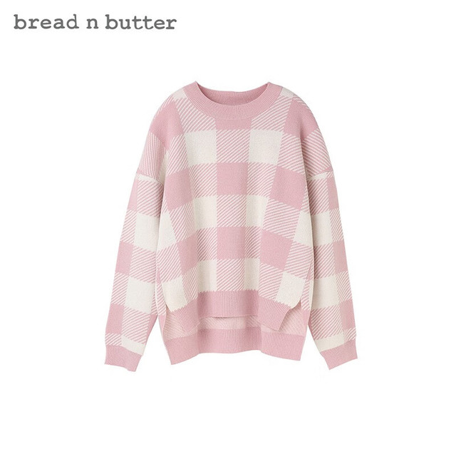 bread n butter 面包黄油 秋冬加厚毛衣 瘀红色 P/160XS