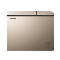 Ronshen 容聲 210升大容量冰柜家用商用冷藏冷凍雙溫冷柜 一級能效 獨立雙溫 臥式廚房冰箱BCD-210MSA