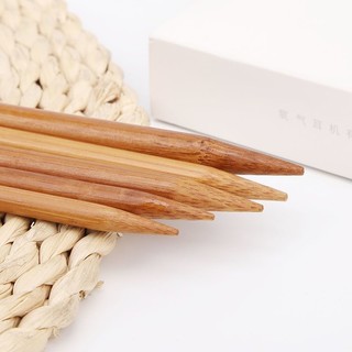 毛衣针竹针36/25厘米碳化竹针毛线直针棒针粗针编织围巾帽子工具