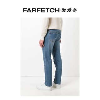 APC 施耐德 A.P.C.男士秋冬浅蓝水洗效果休闲直筒牛仔裤 FARFETCH发发奇